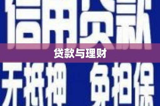 巧家贷款与理财