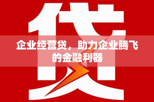 大兴安岭企业经营贷，助力企业腾飞的金融利器