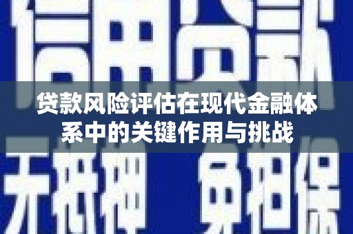 保德贷款风险评估在现代金融体系中的关键作用与挑战