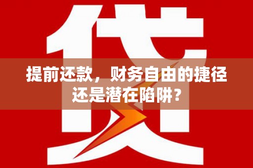 偃师提前还款，财务自由的捷径还是潜在陷阱？
