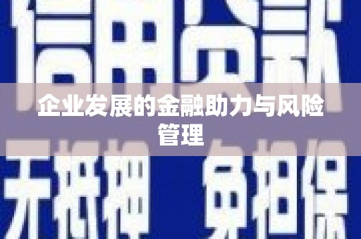 固阳企业发展的金融助力与风险管理
