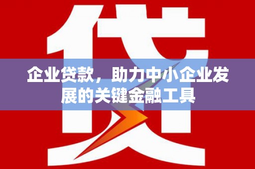 延吉企业贷款，助力中小企业发展的关键金融工具