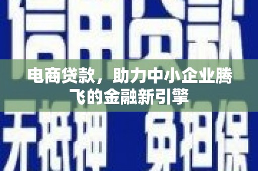 隆回电商贷款，助力中小企业腾飞的金融新引擎