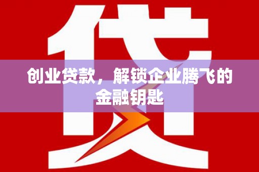 炎陵创业贷款，解锁企业腾飞的金融钥匙