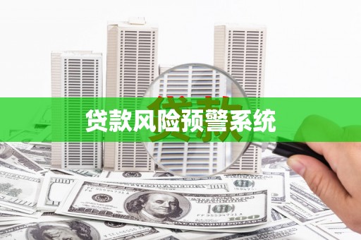 和林格尔贷款风险预警系统